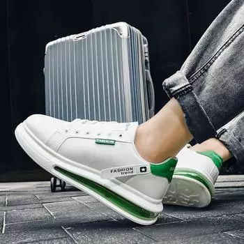 Кроссовки Мужская модная повседневная обувь Мужская обувь для папы Тенденция контрастного цвета Универсальная мужская обувь Мужская маленькая белая обувь 42 красный