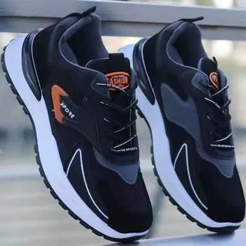 Кроссовки, мужская обувь, весна и лето, новые дышащие сетчатые туфли, мужская повседневная обувь, нескользящая мягкая подошва, кроссовки для бега 39