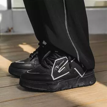 Кроссовки мужские 2024 осень новые туфли на платформе кроссовки в стиле колледжа трендовые одинарные туфли мужская уличная мода повседневная обувь 39 белый