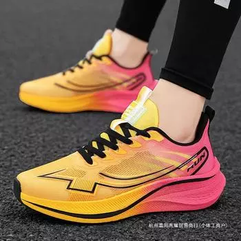 Кроссовки мужские 20 профессиональные гоночные студенческие дышащие износостойкие нескользящие амортизирующие спортивные кроссовки осень 36