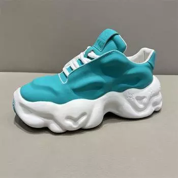 Кроссовки мужские дизайнерские кроссовки модные повседневные из микрофибры кожа дышащие высокие спортивные туфли на платформе 38 белый