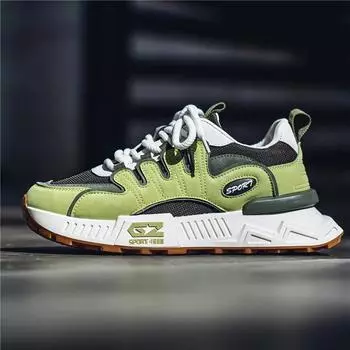 Кроссовки мужские дизайнерские ретро кроссовки модные повседневные из микрофибры кожа сетка дышащая высота увеличенная платформа обувь 39