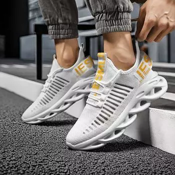 Кроссовки мужские джоггеры рабочая обувь оригинальный бренд теннисные туфли для вождения увеличивающие рост мужские кроссовки 2024 теннис на высоком каблуке 39 чёрный