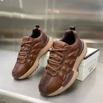 Кроссовки мужские и женские дизайнерские кроссовки модные повседневные из микрофибры и кожи с увеличенной высотой платформы спортивная обувь 35