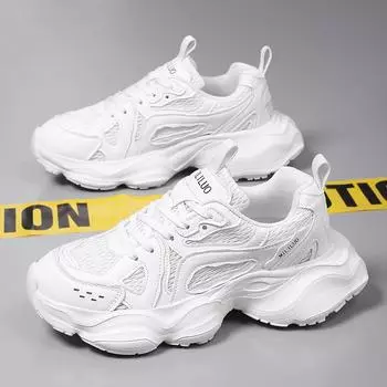 Кроссовки мужские и женские низкие с увеличением роста 2025 холодные липкие старые граффити Дарт Вейдер европейские и американские папины кроссовки 36