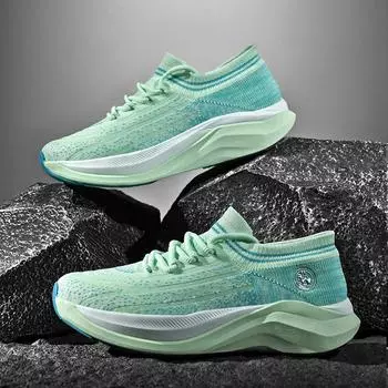 Кроссовки мужские легкие сетчатые удобные плоские повседневные кроссовки для ходьбы без застежек унисекс для мужчин и женщин большой размер 35