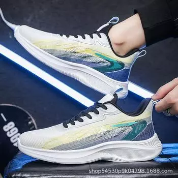Кроссовки мужские летние 2025 новые сетчатые кроссовки для бега в старшую школу вступительные экзамены повседневные 48 военные тренировочные 49 амортизация 50 большой размер бег 39