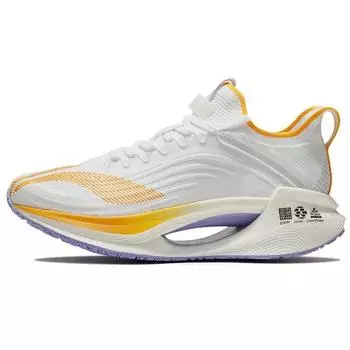 Кроссовки мужские Li Ning Absolute Shadow Essential Knitted Reflective Low-Top Running Shoes White Orange ARRS003-1 46