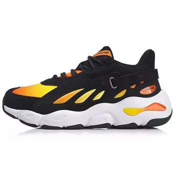 Кроссовки мужские Li Ning Butterfly Shock Absorbing Non-Slip с низким верхом для папы, черные, желтые AGCN225-6 40