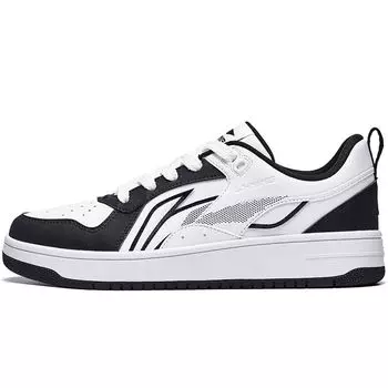 Кроссовки мужские Li Ning Casual Universal Non-Slip Wear-Stick с низким верхом для скейтбординга Black White AGCT341-2 39