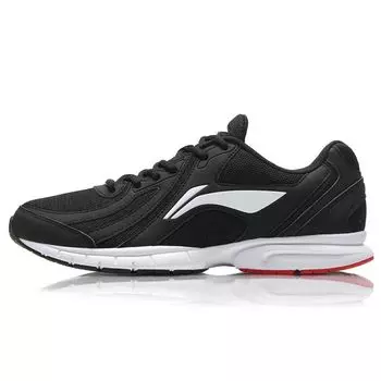 Кроссовки мужские Li Ning из легкой дышащей ткани, синтетической кожи, нескользящие, износостойкие, с низким верхом, черные, белые, ARBL037-7 44