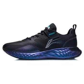 Кроссовки мужские Li Ning Protective Cloud Fabric, удобные, повседневные, прочные, с низким верхом, цвет черный, фиолетовый AGLR233-53 39