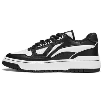 Кроссовки мужские Li Ning Rookie 2 Badfive удобные универсальные нескользящие низкие черные белые ABCT023-2 44