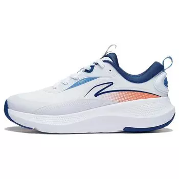 Кроссовки мужские Li Ning Soft Element с амортизацией, дышащие, низкие, повседневные, стандартные, белые AGLT179-3 43