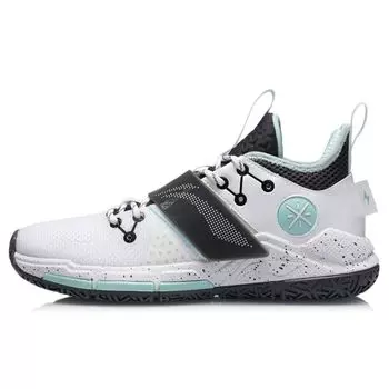 Кроссовки мужские Li Ning Wade Block Fabric Synthetic Leather Shock Absorbing Anti-Slip Wear Resistance Support White Black ABPR065-1 39