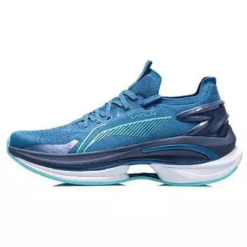 Кроссовки мужские Li Ning Wu Shi 5S 1.0 Flyknit с амортизацией, нескользящие, износостойкие, с низким верхом, синие ARHR071-3 39