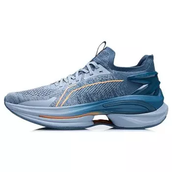 Кроссовки мужские Li Ning Wu Shi 5S 1.0 Flyknit Trendy Casual Low-Top для бега светло-серо-голубые ARHR071-7 39