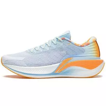 Кроссовки мужские Li Ning Yue Ying 2.0 Pro Breathable Lightweight Low-Top с высоким верхом, белые, синие, оранжевые ARHS017-3 43