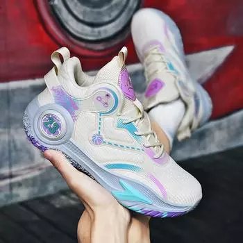 Кроссовки мужские новые Four Seasons Parent-Child Combat Basketball Shoes Basketball 35