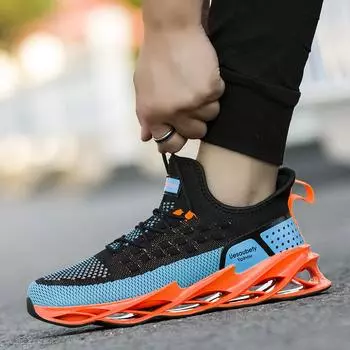 Кроссовки мужские новые мужские туфли корейская версия модных мужских кроссовок повседневные летающие плетеные модные туфли дышащие мужские туфли 39