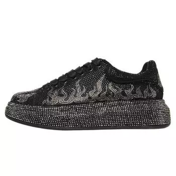 Кроссовки мужские панк Shinning Board Shoes модные повседневные кроссовки из микрофибры и кожи с увеличенной высотой на платформе 38
