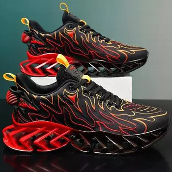 Кроссовки мужские плоские повседневные сетчатые дышащие теннисные туфли модные толстые амортизирующие спортивные кроссовки для ходьбы для мужчин кроссовки 39 зелёный