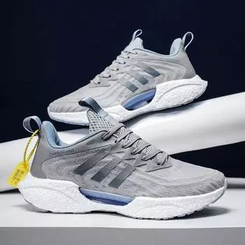 Кроссовки мужские Popcorn Mesh дышащие туфли легкие повседневные универсальные удобные модные кроссовки с мягкой подошвой 39 белый