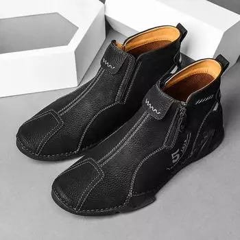 Кроссовки мужские повседневные туфли уличные нескользящие мужские ботильоны высокого качества кроссовки мужские короткие ботинки с плоским дном обувь для мужчин 38 чёрный