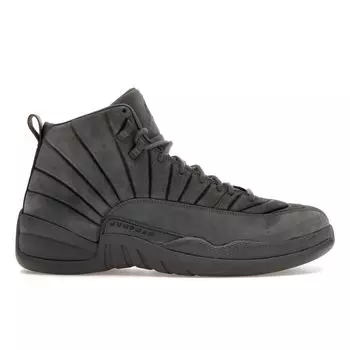 Кроссовки мужские PSNY x Air Jordan 12 Retro Dark Grey черные 130690-003