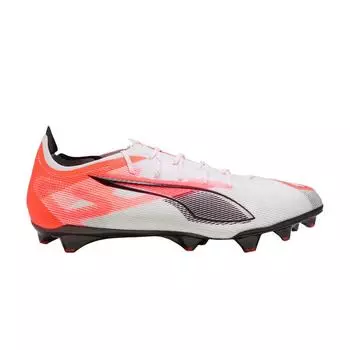 Кроссовки мужские Puma Ultra 5 Carbon FG Unlimited Pack белые черные светящиеся-красные 108157-01 43