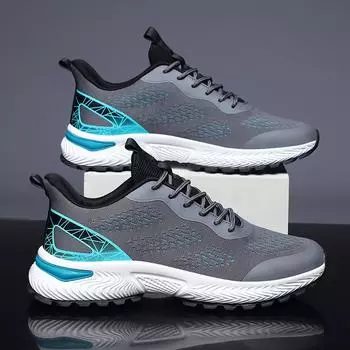 Кроссовки мужские с мягкой подошвой, летние, дышащие, сетчатые, тонкие, спортивные, для активного отдыха, легкие, с мягкой подошвой 39