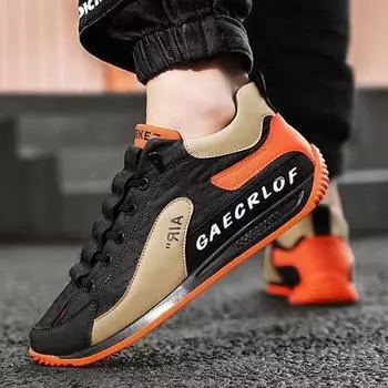 Кроссовки мужские с мягкой подошвой, модные повседневные кроссовки с увеличенной высотой верхней части 39 чёрный