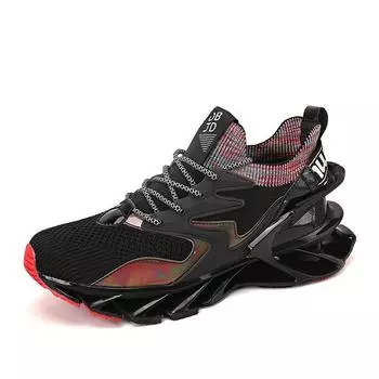 Кроссовки мужские сетчатые дышащие дизайнерские кроссовки мужские легкие толстые унисекс повседневные теннисные кроссовки 45 чёрный