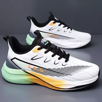 Кроссовки мужские сетчатые дышащие легкие кроссовки для бега на открытом воздухе летние повседневные удобные кроссовки на плоской подошве для мужчин 38