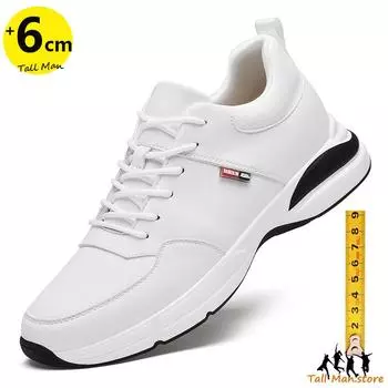Кроссовки мужские спортивные туфли для увеличения роста стелька 6 см мужские повседневные модные повседневные 37