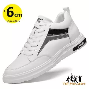 Кроссовки мужские спортивные туфли для увеличения роста обувь стелька 6 см мужские повседневная жизнь досуг мода 37