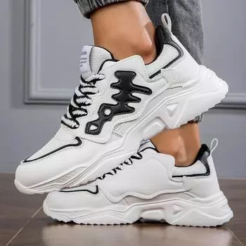 Кроссовки Мужские туфли для мужчин Туфли на платформе Белые туфли Белые кроссовки Мужские 39