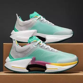 Кроссовки мужские удобные дышащие плоские кроссовки для ходьбы высококачественные уличные спортивные теннисные туфли для мужчин кроссовки 36 серый