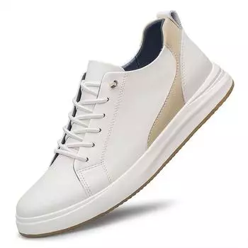 Кроссовки мужские, увеличивающие рост, модные, мягкие, кожаные, увеличивающие рост, мужские, скрытая внутренняя высота, спортивная, повседневная, 6/8 см, высота обуви 36