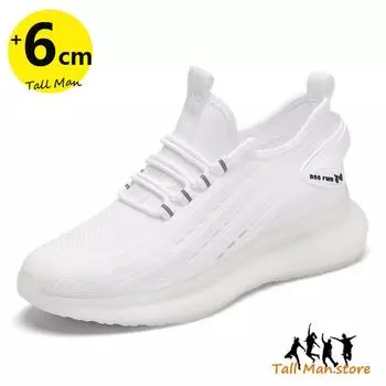 Кроссовки мужские увеличивающие рост туфли стельки 6 см сетка высокие туфли высокие туфли мужские летние 37