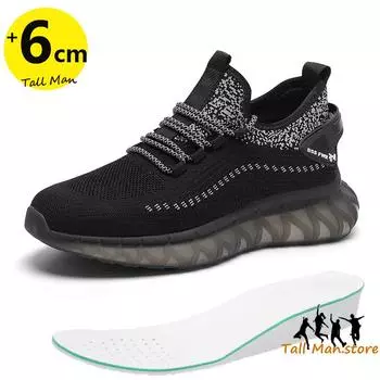 Кроссовки мужские увеличивающие рост туфли стельки 6 см высокие туфли высокие туфли 37