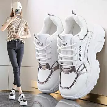 Кроссовки на массивной белой платформе для женщин, роскошная дизайнерская обувь высокого качества для женщин, высокие кроссовки для зимних видов спорта для женщин 35 чёрный