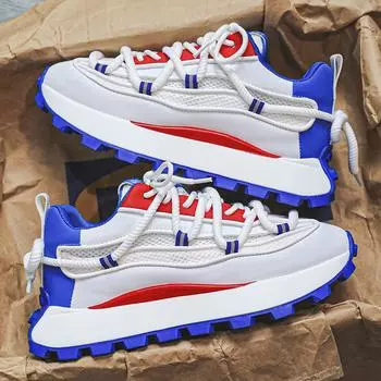 Кроссовки на платформе, мужская новая повседневная обувь для мужчин, уличные кроссовки, мужские 39 белый