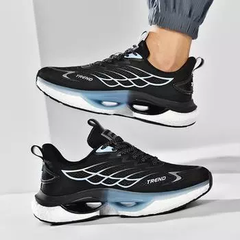 Кроссовки на подошве с попкорном для мужчин, модные светоотражающие кроссовки, мужская спортивная обувь для бега на открытом воздухе, оригинальный дизайн, пригородная обувь 39