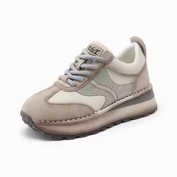 Кроссовки на шнуровке разных цветов для женщин, для отдыха и спорта, модные и универсальные, женские туфли Waffle Forrest, дышащие и повседневные спортивные туфли 40 красный