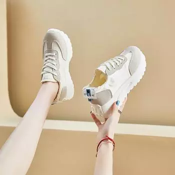 Кроссовки на спортивной платформе. Женские кроссовки для бега. Теннисные женские баскетбольные кроссовки. Дизайнерские тенденции. Спортивная обувь. 35