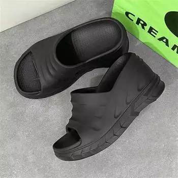 Кроссовки на танкетке 34-35 Новые женские синие сандалии Женская обувь Одноразовые тапочки Спортивные модные бестселлеры 4.5