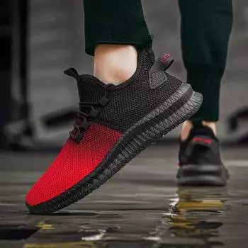 Кроссовки на танкетке для мужчин 2024 Airy Мужская обувь Купить кроссовки для мужчин Новые люксовые бренды Zapat Теннисные мокасины для лета Air Fur 40 красный