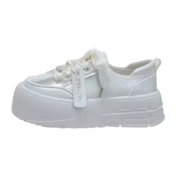 Кроссовки на толстой подошве для женщин, новые осенние туфли для папы, женская модная обувь из искусственной кожи на платформе, женская дизайнерская обувь 35