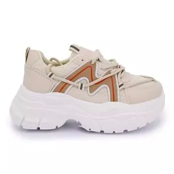 Кроссовки на толстой подошве ManOUKIAN 37 бежевый